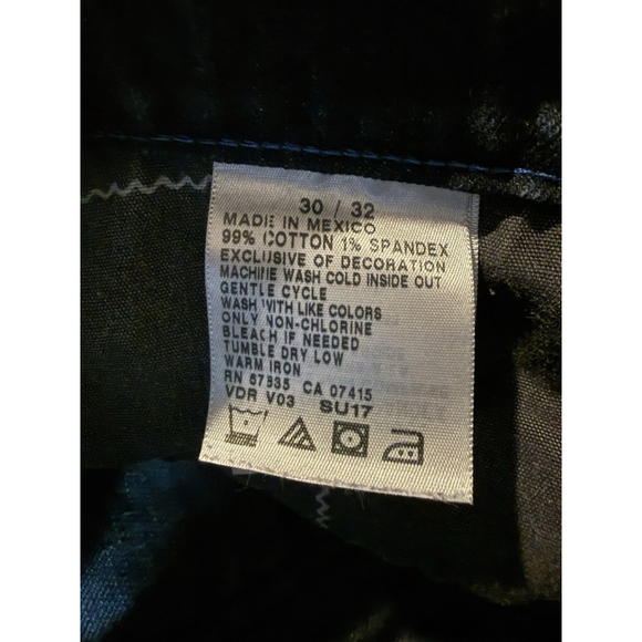 Nautica Relaxed Fit Stretch Blue Denim Dark Wash Mens Jeans 30 x 32 - Picture 11 of 15